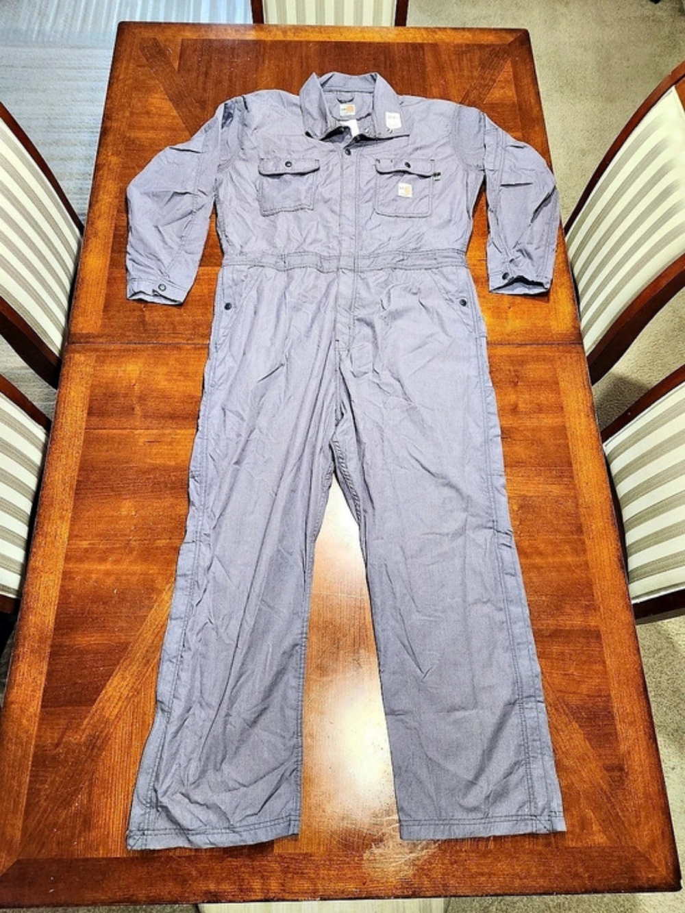 New Carhartt FR Flame-Resistant Twill Coverall Men's Gray Coverall Size Large